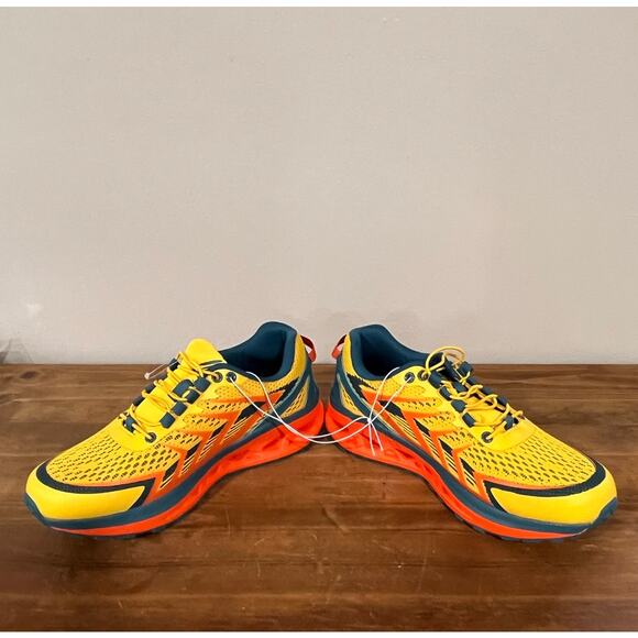 RBX Trail Running Shoes Men’s 8.5 New with Tags Yellow Teal Orange - Picture 7 of 11